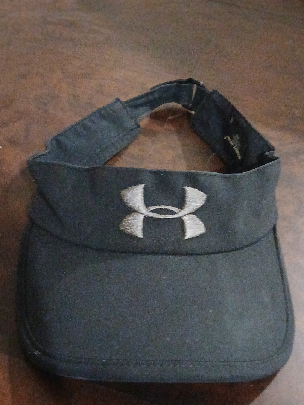 Under Armour Black Visor with Silver Logo